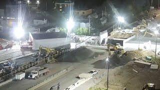 Ottawa HWY 417 Booth St Bridge Replacement Time-lapse