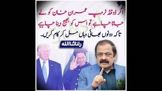 Donald Trump | imran khan | Rana sanaullah #ytshorts #pti #ptilove #imrankhanpti #ptiofficial