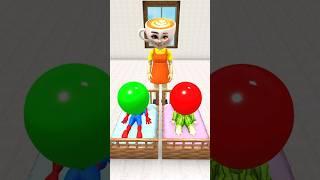 GTA V - Cappuccino Lazer vs Marshall & Labubu #funny #spiderman #squidgame #watermelon