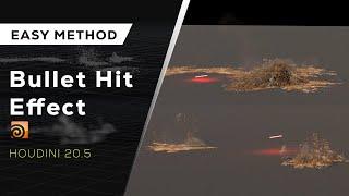 Houdini Beginners Tutorial | Bullet Hit Effect | +project file