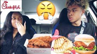 MY 15 YEAR OLD LITTLE SISTER TELLS ME HOW SHE FEELS ABOUT HER BOYFRIEND! | CHICK-FIL-A MUKBANG