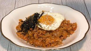 한 그릇 뚝딱요리 엄마표요리[스팸김치볶음밥] / Mom's Cooking[Spam kimchi fried rice]