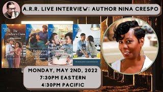 A.R.R. Live Interview: Author Nina Crespo