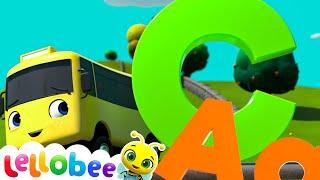 ABC Song For Kids - Go Buster the Yellow Bus | Baby Cartoons - Kids Sing Alongs | Moonbug