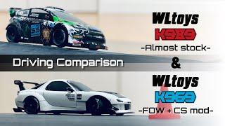 Driving Comparison | WLtoys K989[Almost stock] & K969[FOW+CS mod]