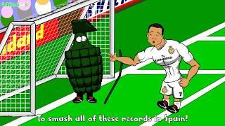 RONALDO FIVE GOALSReal Madrid vs Granada 9-1 Cartoon Charlie Adam Goal vs Chelsea