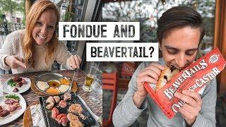 The Best Fondue EVER is in Canada?! + Trying BeaverTails & Exploring Banff!