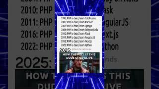 How is PHP alive? #memes #funny #viral #shorts #tech #ai #python #coding #rust #games #pc #computer