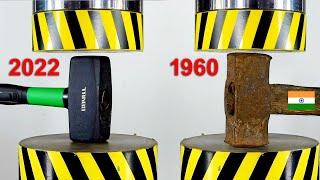 HYDRAULIC PRESS VS  MODERN AND OLD INDIA HAMMER | कौन सा ज्यादा ताकतवर है? | Amazing Experiments