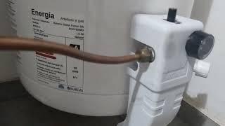 Primer encendido termotanque Ecotermo LE 80 - Lo compré en Casa del Audio y llegó al día siguiente