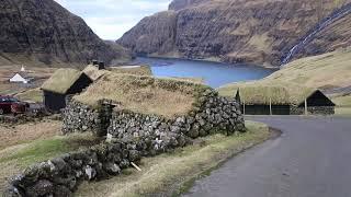 Îles Féroé Île de Streymoy Saksun Centre ville / Faroe Islands Streymoy Saksun Center