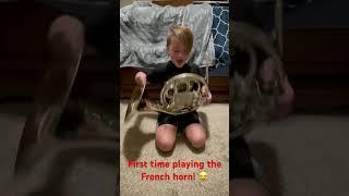 First time playing the French horn! 