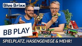 Neue BlueBrixx Play Sets: Spielplatz, Hasengehege & mehr!