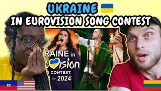 REACTION TO Ukraine  in Eurovision Song Contest (2003-2024) | FIRST TIME WATCHING