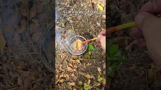 Survival Stove - DIY - Bushcraft #asmr #camping #bonfire