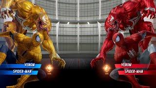 Yellow Venom & Yellow Spiderman VS Red Venom & Red Spiderman - Marvel vs Capcom Infinite