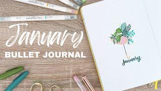 January Bullet Journal Setup | A5 Journal - Archer & Olive