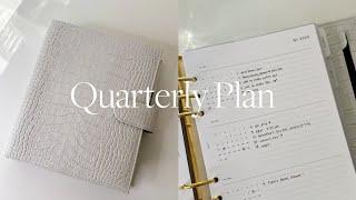 HOW I Use My Quarterly Planner Inserts | 2023 Big-Picture Planning PART 1  | MadyPlans