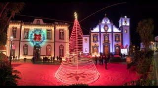 Beautiful Christmas Lights Sao Miguel Azores Portugal