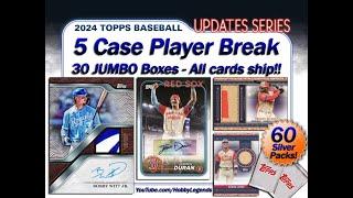 2024 Topps UPDATE 5 JUMBO CASE (30 Box) Player Break #3 eBay 11/22/24