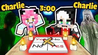 MỀU THỬ THÁCH CHƠI CHARLIE CHARLIE KINH DỊ 3 GIỜ SÁNG TRONG MINECRAFT*REDHOOD ĐỪNG CHƠI YES/NO