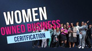 Women Owned Business Certification