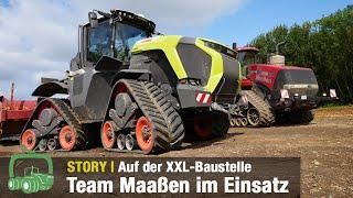 Maaßen Erd- und Tiefbau Teil 8 - Action auf der Baustelle (Claas Xerion 12.650 // Mega-Projekt)