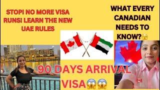 UAE NEW VISA ON ARRIVAL POLICY FOR CANADIANS | Checking Visa validity| Tourist visa| VISA RUN