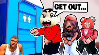 ROBLOX SHINCHAN Waited Months in Bathroom Line Simulator ROBLOX Part 2