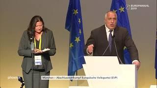 Europawahl: Rede Bojko Borissow (Ministerpräsident Bulgarien) am 24.05.19