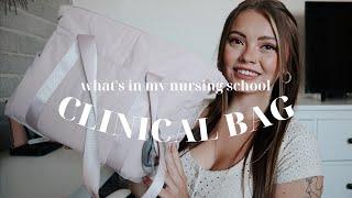 WHAT'S IN MY CLINICAL BAG | clinical essentials for nursing school 2022 | MYA JACOBSON