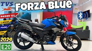 All New TVS Raider 125 Forza Blue colour check out details review and latest feature on road price