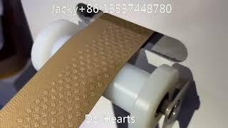 Elastic tape ribbon automatic silicone coating machine for line wave dots type coating