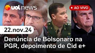 Bolsonaro indiciado: PGR só deve apresentar denúncia em 2025; depoimento de Mauro Cid e + | UOL News