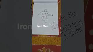 Iron Man Drawing .#shorts#shweta