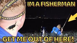 IM A FISHERMAN, GET ME OUT OF HERE! Bass fishing North Wales - Shore fishing UK