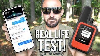 Real Life Test: Apple Satellite Messaging vs Garmin InReach!