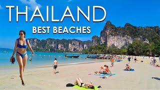 Railay Beach, Krabi Thailand, 4K Beach Walk, Thai Paradise