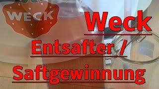 Weck ! Obstsaft herstellen ! Einkochautomat / Entsafter Test / Traubensaft