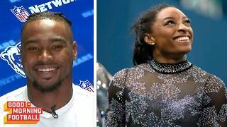 Simone Biles' Husband Jonathan Owens Joins GMFB to Talk Olympics!