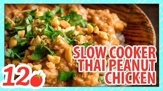 Slow Cooker Thai Peanut Chicken Recipe