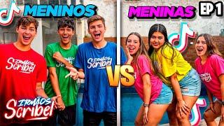 QUEM FAZ O MELHOR TIKTOK ? MENINOS VS MENINAS •Irmãos Scribel•