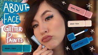 ABOUT FACE BEAUTY FRACTAL GLITTER  EYE PAINTS  MOUSSE EYESHADOWS SWATCHES+ TUTORIALS+ REVIEW HALSEY