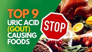 Top 9 Uric Acid Gout Causing Foods