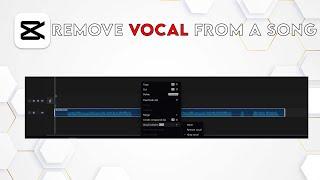 How to remove vocals from a song in CapCut PC