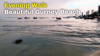 Plaza Gurney walk (4K) | Walking along Gurney drive and enjoy the beautiful seaside | Gurney Walk