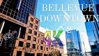 BELLEVUE | A VISUAL VIRTUAL WALKING TOUR OF ELEGANT  HIGHLIGHT ARCHITECTURE IN DOWNTOWN 4K