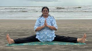 Yoga on the goa beach | Yoga with Asha Pandya