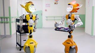 AI robots transform hospitals and battlefields.