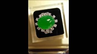 High value Burmese jadeite ring ? By Raffles GemLab  ( S'pore ) Captions available.